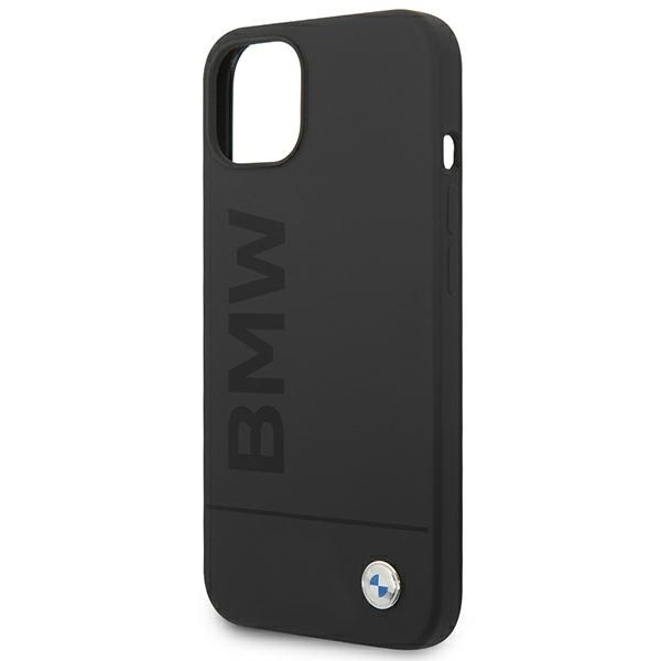 Etui BMW Silicone Signature Logo MagSafe na iPhone 14 Plus - czarne
