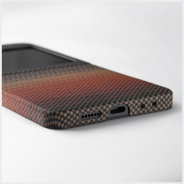 Etui PITAKA Ultra-Slim MagSafe do Samsung Galaxy Z Flip7 sunset