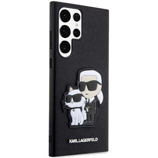 KARL LAGERFELD KLHCS23LSANKCPK S23 ULTRA S918 HARDCASE CZARNY/BLACK SAFFIANO KARL & CHUPETTE