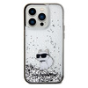 Etui Karl Lagerfeld Liquid Glitter Choupette na iPhone 14 Pro - przezroczyste