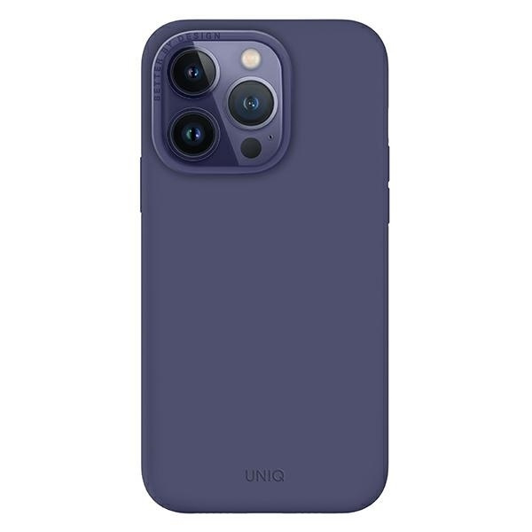 Etui Uniq Lino na iPhone 14 Pro Max - purpurowe