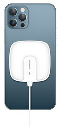 USAMS Ład. indukcyjna US-CD159 magnetic W1 15W Extra-thin iPhone 12 series biały/white CD159DZ02