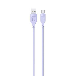 USAMS Kabel USB-C 6A 1,2m Port Display Fast Charging Lithe Series purpurowy/purple SJ568USB03 (US-SJ568)