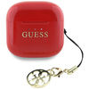 Słuchawki TWS Guess Glossy Effect        Printed Classic Logo & Charm czerwony