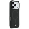 Etui Mercedes Plain Smooth Leather       MagSafe do iPhone 17 Pro czarny