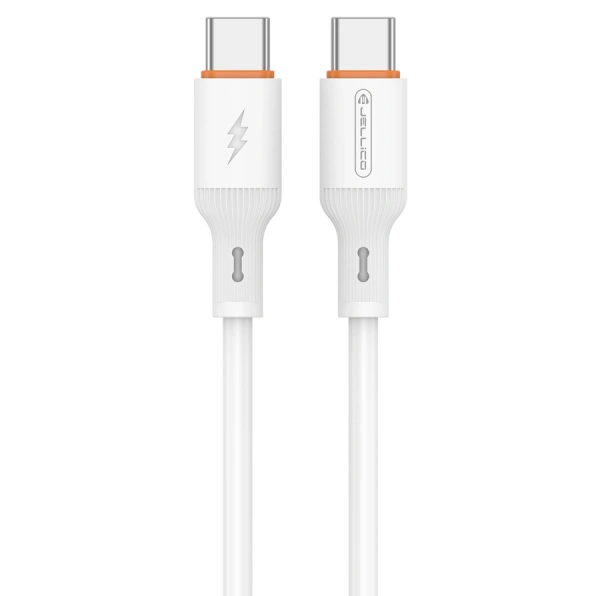 JELLICO kabel B29 USB-C - USB-C PD 60W 1M Biały