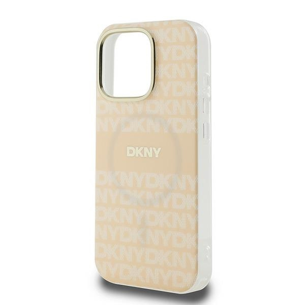 DKNY DKHMP16XHRHSEP iPhone 16 Pro Max    6.9" różowy/pink hardcase Repeat Texture Pattern With Stripe MagSafe