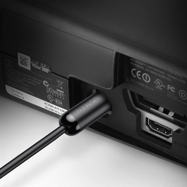 Ugreen AV122 70891 Optical Audio Toslink/SPDIF Cable 1.5m - Black