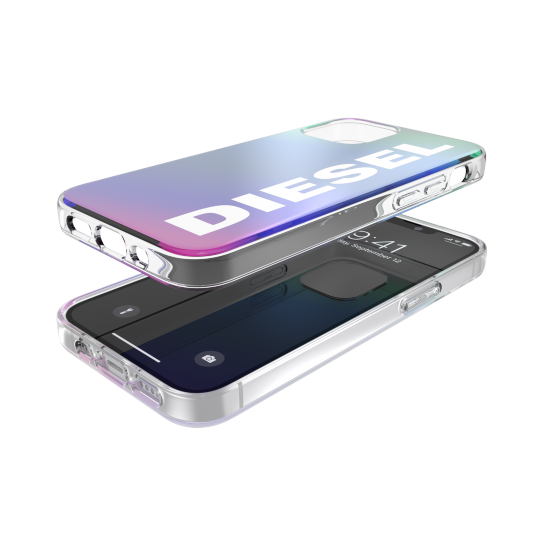 DIESEL SNAP CASE HOLOGRAPHIC WITH THE LOGO FW20 12 MINI HOLOGRAPHIC/WHITE