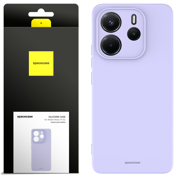 Spacecase Etui Silicone Case 3.0 Redmi Note 14 4G light purple