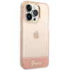 Guess GUHCP14LHGCOP iPhone 14 Pro6,1" różowy/pink hardcase Translucent