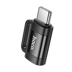 Adapter OTG USB C do Lightning Hoco 3A UA31E czarny