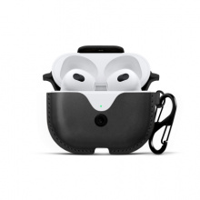 Etui Twelve South AirSnap na Apple AirPods 3 gen czarne z karabińczykiem