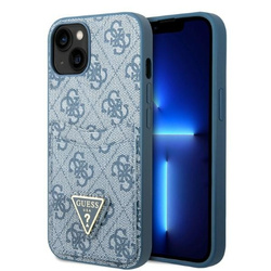 Guess GUHCP13SP4TPB iPhone 13 mini 5,4"niebieski/blue hardcase 4G Triangle Logo Cardslot