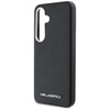 Etui Karl Lagerfeld Saffiano Full         Wrapped Elongated Metal Logo MagSafe do Samsung Galaxy S25 czarny