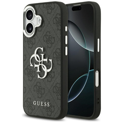 Etui Guess 4G Big 4G Classic Logo do iPhone 17 czarny srebrny
