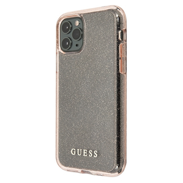 Guess GUHCN58PCGLPI iPhone 11 Proróżowy/pink hard case Glitter