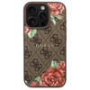 Guess GUHMP16LP4ROPEMCW iPhone 16 Pro    6.3" brązowy/brown hardcase 4G Flowers Print MagSafe