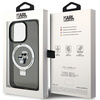 Karl Lagerfeld KLHMP13LHMRSKCK iPhone 13 Pro 6.1" black/black hardcase Ring Stand Karl&amp;Choupette MagSafe