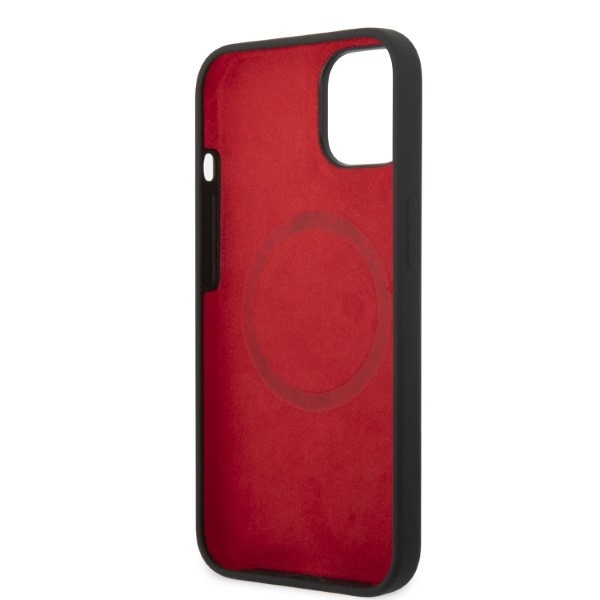 Ferrari FEHMSIP14SBK iPhone 14 6.1" black/black hardcase Silicone Metal Logo Magsafe