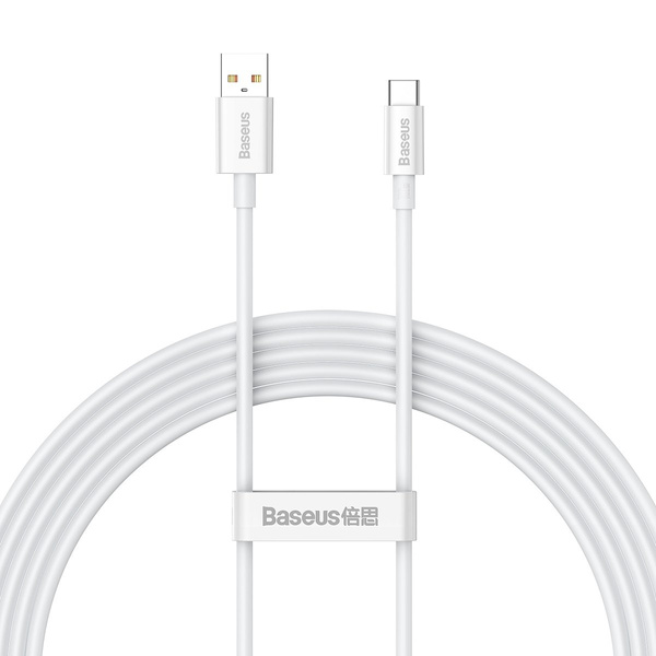 Baseus Superior Series kabel do szybkiego ładowania USB-A - USB-C 100W 480Mb/s 2m biały