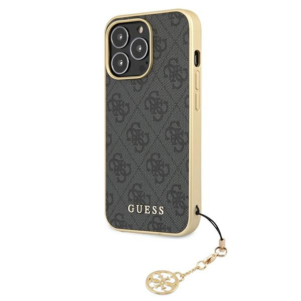 Guess GUHCP13XGF4GGR iPhone 13 Pro Max6,7" szary/grey hardcase 4G Charms Collection