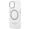 Guess GUHMP14MHTRMS iPhone 14 Plus / 15 Plus 6.7" srebrny/silver hard case Metal Outline Magsafe