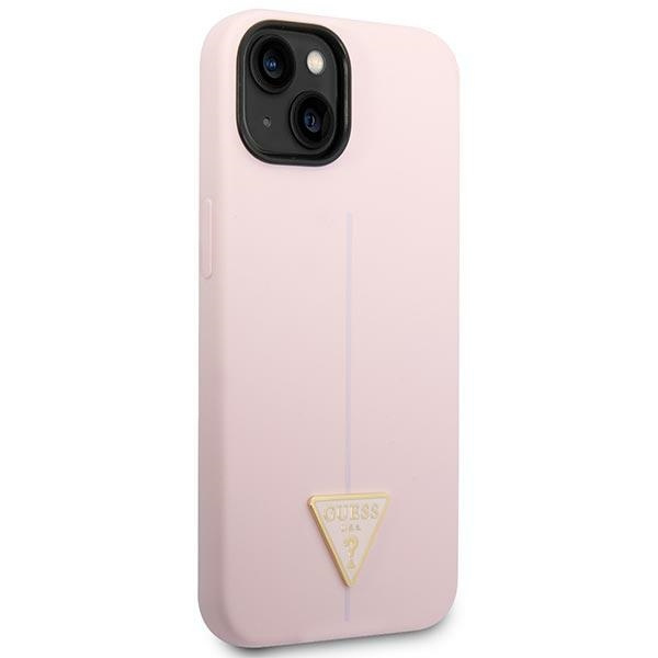 Guess GUHCP14MSLTGU iPhone 14 Plus/ 15 Plus 6.7" fioletowy/purple hardcase Silicone Triangle