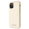 Guess GUHCN65RSSASGO iPhone 11 Pro Max złoty/gold hard case Saffiano 4G Circle Logo