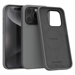 Spacecase Etui Pure Mag iPhone 15 Pro gray