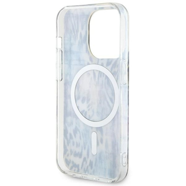 Guess GUHMP14XHLEOPWB iPhone 14 Pro Max6.7" niebieski/blue hardcase Leopard MagSafe