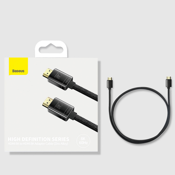Kabel HDMI 2.1 8K 2m Baseus High Definition Series - czarny