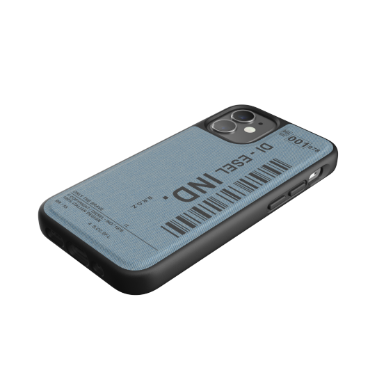 DIESEL MOULDED CASE DENIM FW20 IPHONE 12 MINI BLACK/BLUE