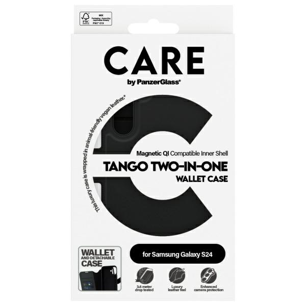 CARE by PanzerGlass Feature Tango 2in1    Wallet Sam S24 czarny/black 1163