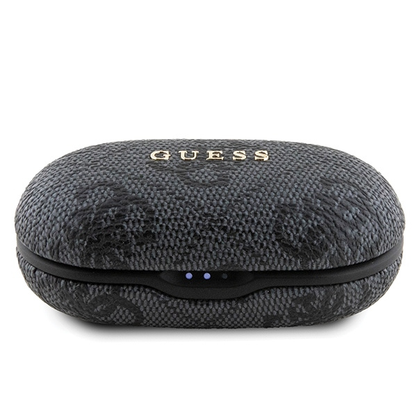 Guess słuchawki Bluetooth GUTWSP4EGKTWS + stacja dokująca ENC czarny/black 4G Metal