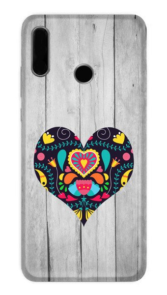 CASEGADGET CASE OVERPRINT BLACK HEART LENOVO MOTO P40 PLAY