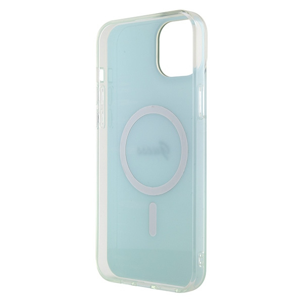 Guess GUHMP15MHITSQ iPhone 15 Plus / 14 Plus 6.7" turkusowy/turquoise hardcase IML Iridescent MagSafe