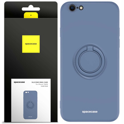 Spacecase Etui Silicone Ring iPhone 7/8/SE blue