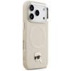 Etui Karl Lagerfeld Karl Pin MagSafe do  iPhone 17 Pro Max beżowy