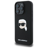 Karl Lagerfeld KLHMP16LSKHPPLK iPhone 16 Pro czarny/black HC MagSafe Sil KL Head Print