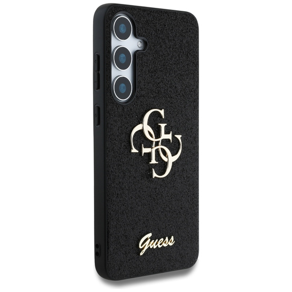 Etui Guess Fixed Glitter Big 4G Metal    Logo do Samsung Galaxy S25 czarny