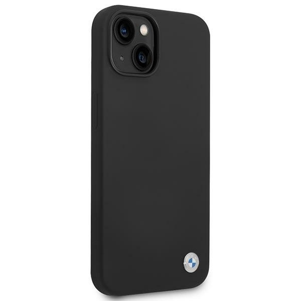 Etui BMW Silicone Metal Logo na iPhone 14 - czarne