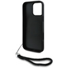 Etui Karl Lagerfeld Quilted Initial Logo & Chain Strap do iPhone 16 Pro czarny