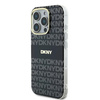 DKNY DKHMP16LHRHSEK iPhone 16 Pro6.3" czarny/black hardcase Repeat Texture Pattern With Stripe