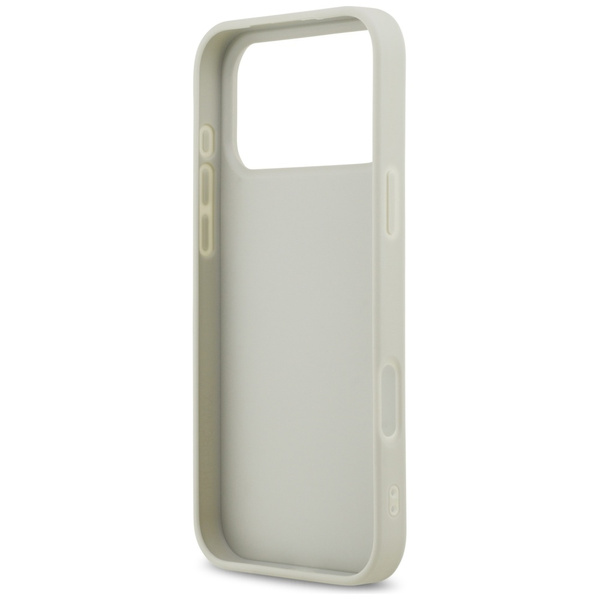 Etui DKNY Checkered with Printed Stripes do iPhone 17 Pro Max beżowy