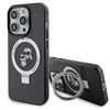 Karl Lagerfeld KLHMP13LHMRSKCK iPhone 13 Pro 6.1" black/black hardcase Ring Stand Karl&amp;Choupette MagSafe