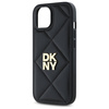 DKNY DKHCP15SPQDSLK iPhone 15 6.1"       czarny/black Quilted Stack Logo