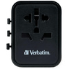 Verbatim Adapter podróżny EU/UK/US2xUSB-A UTA-01 czarny/black 49543