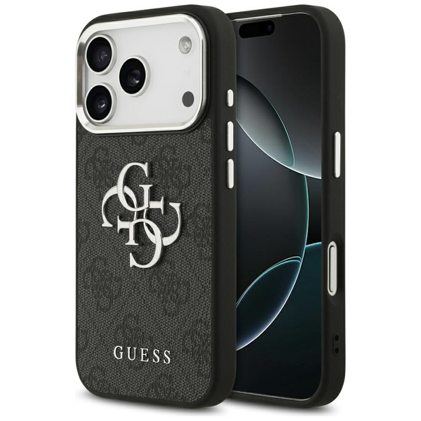 Etui Guess 4G Big 4G Classic Logo do     iPhone 17 Pro czarny  srebrny