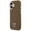 Etui Guess Triangle Logo MagSafe do      iPhone 17 brązowy